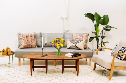 - Flowering Fields (Glass Vase Included) - Fresh Flowers for Delivery - Gift for Graduation, Birthday, Anniversary, Sympathy, Get Well, Congratulations