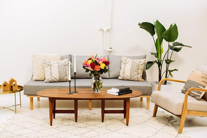 - Big Blooms Oriental Lilies & Roses (Glass Vase Included) - Fresh Flowers for Delivery - Gift for Graduation, Birthday, Anniversary, Sympathy, Get Well, Congratulations